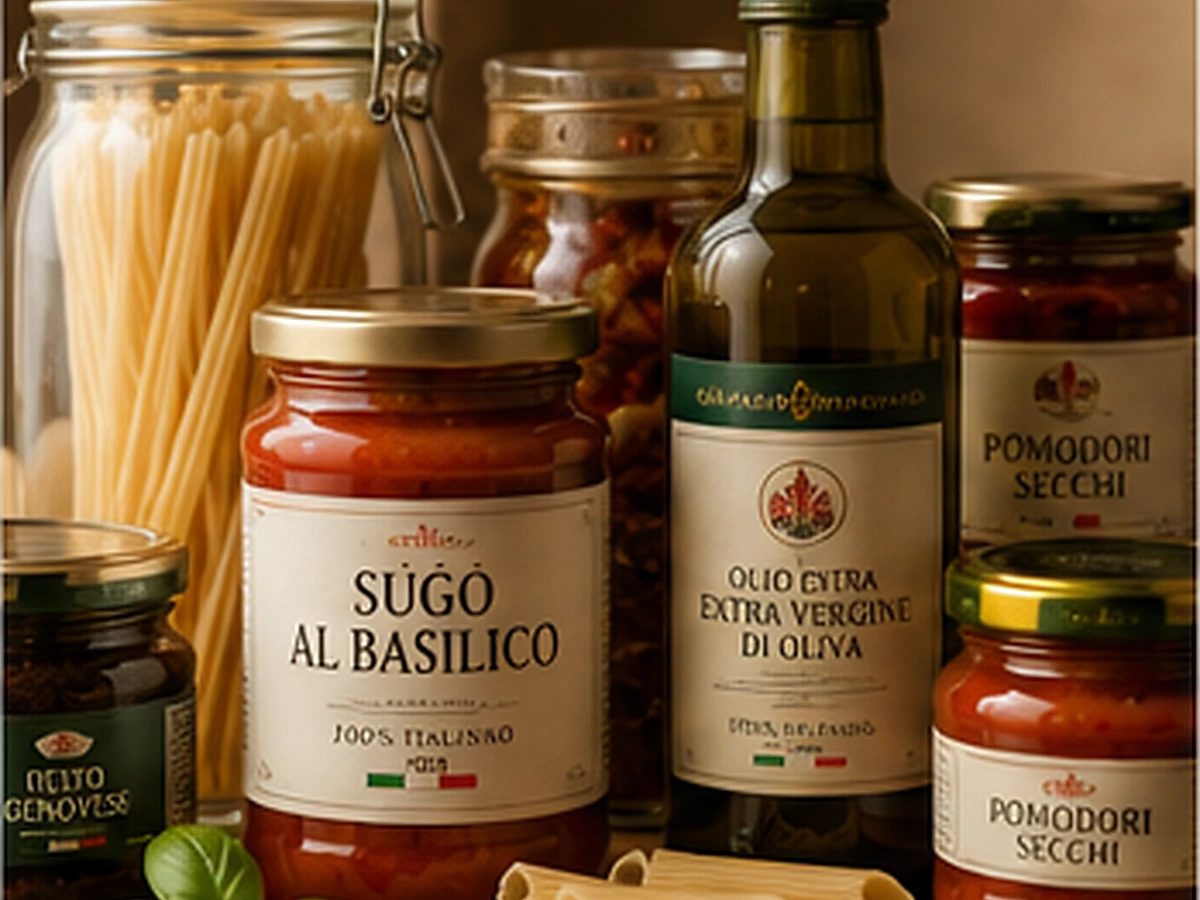 Sélection d'épicerie italienne